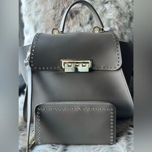 ZAC POSEN - EARTHA STUDDED BAG AND WALLET BUNDLE - LIKE NEW CONDITION